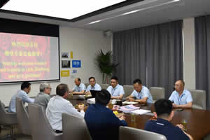 钱总与公司相关领导陪同迪斯美TM总等一行五人考察